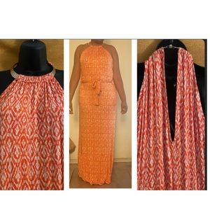 Michael Kors Orange Maxi Dress